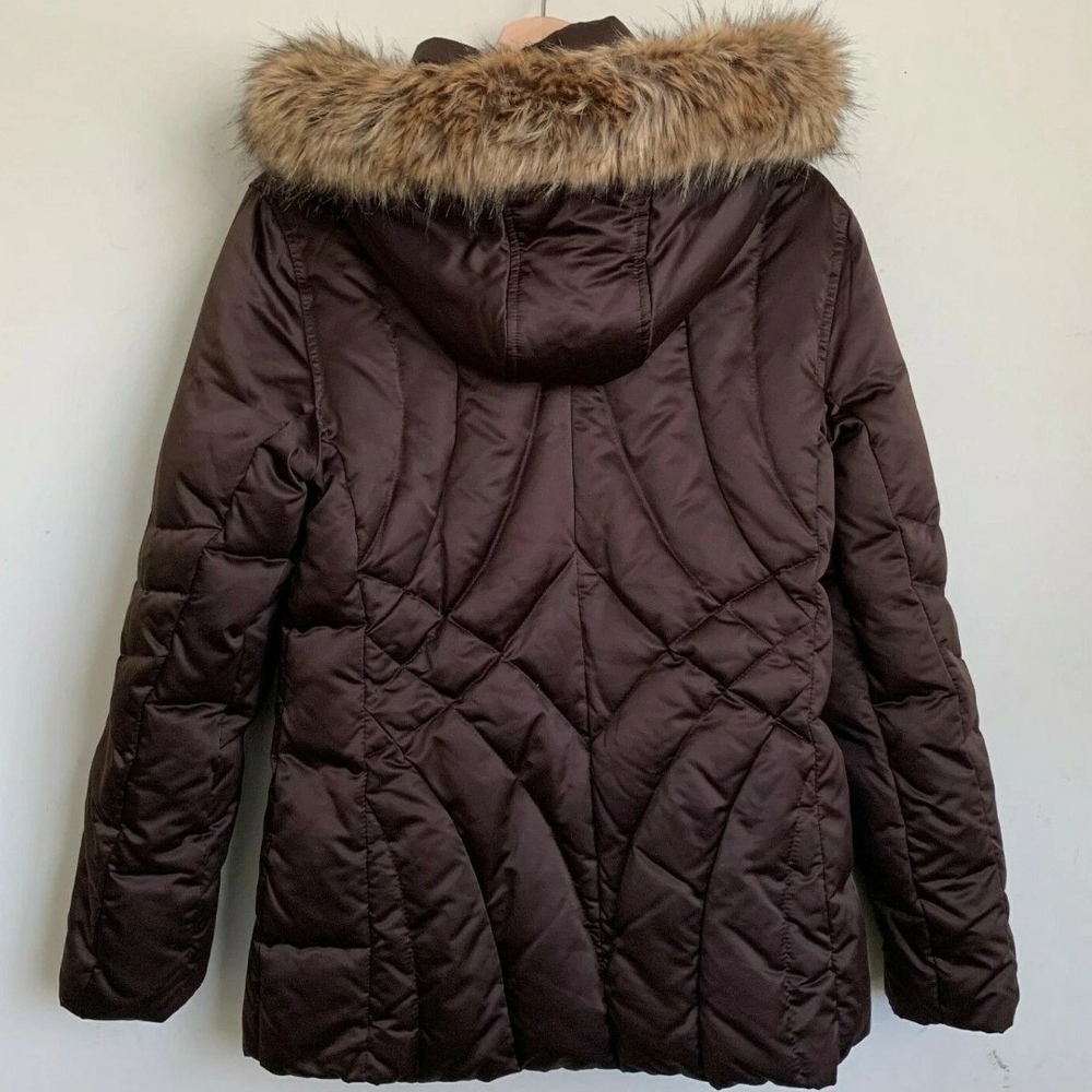 a.n.a. Puffer Jacket Zip Brown - Picture 2 of 4